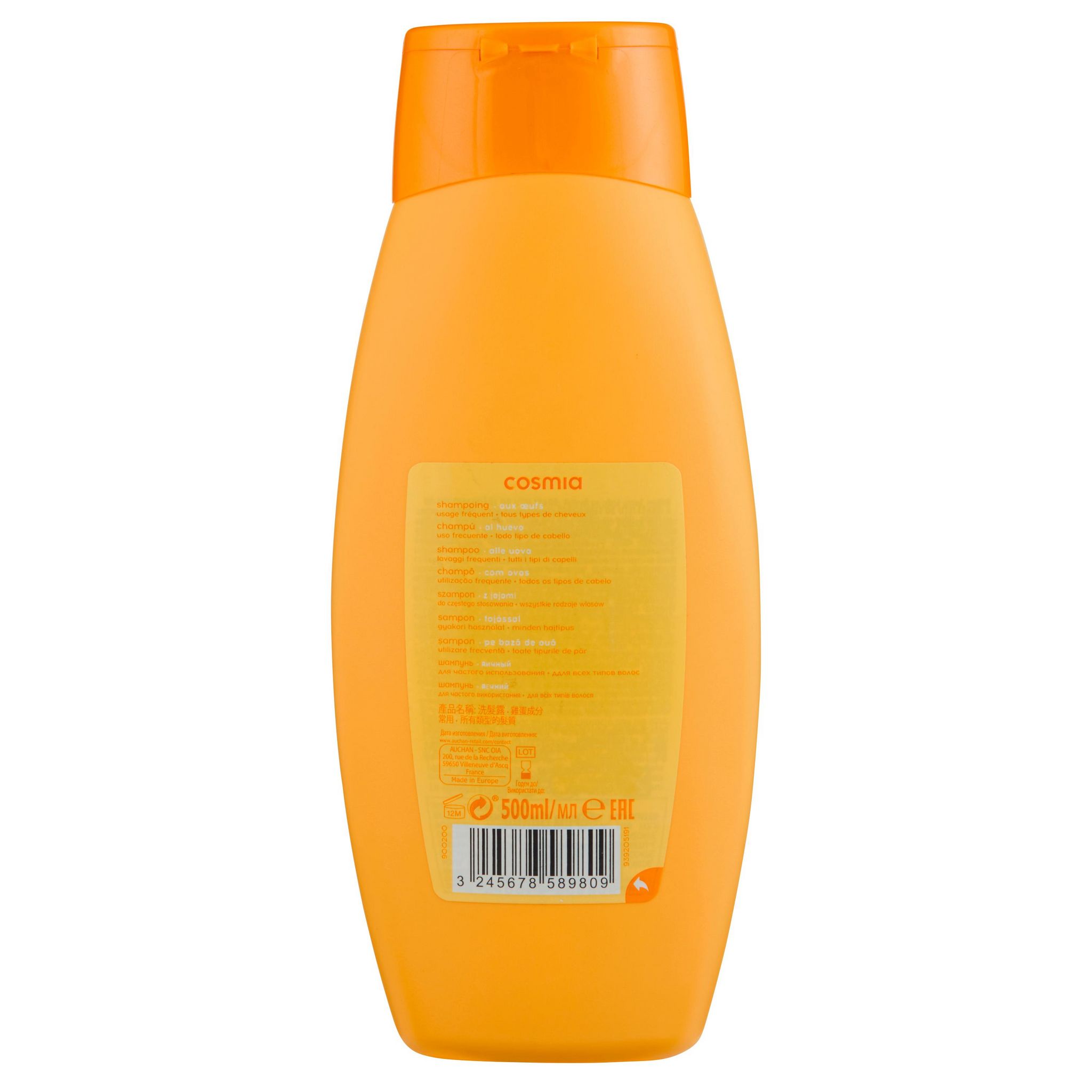 Voir la diapositive 3 : COSMIA Shampoing aux oeufs tous types de cheveux 500ml