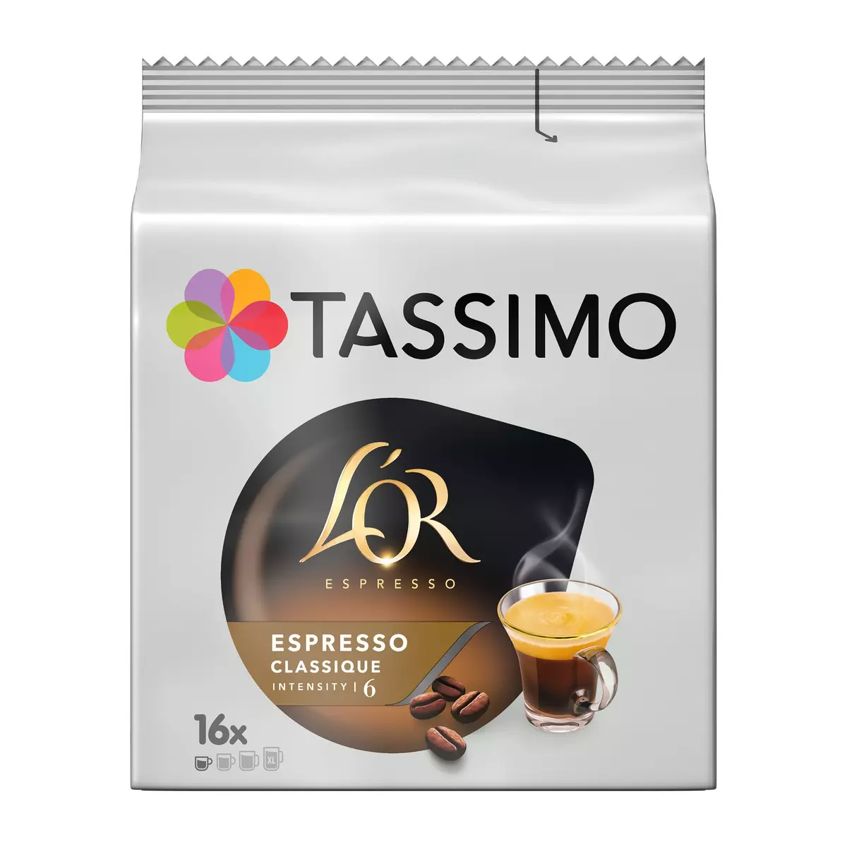TASSIMO Dosettes de café L'Or Espresso classique intensité 6 16 dosettes 104g