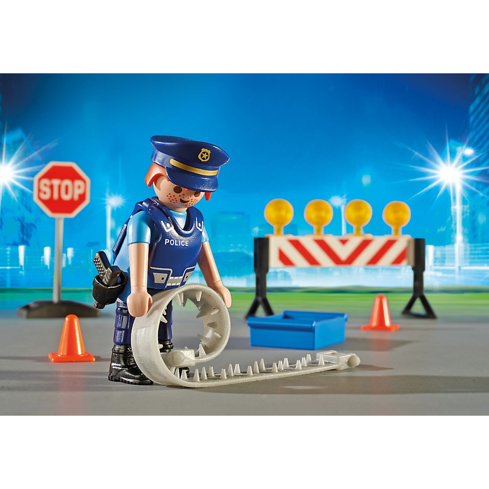 Voir la diapositive 4 : PLAYMOBIL City Action 6924 - barrage de police