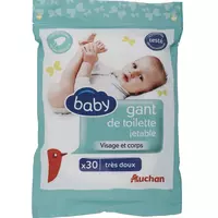 AUCHAN Auchan baby maxi carrés à l'extrait de soie ulta douceur