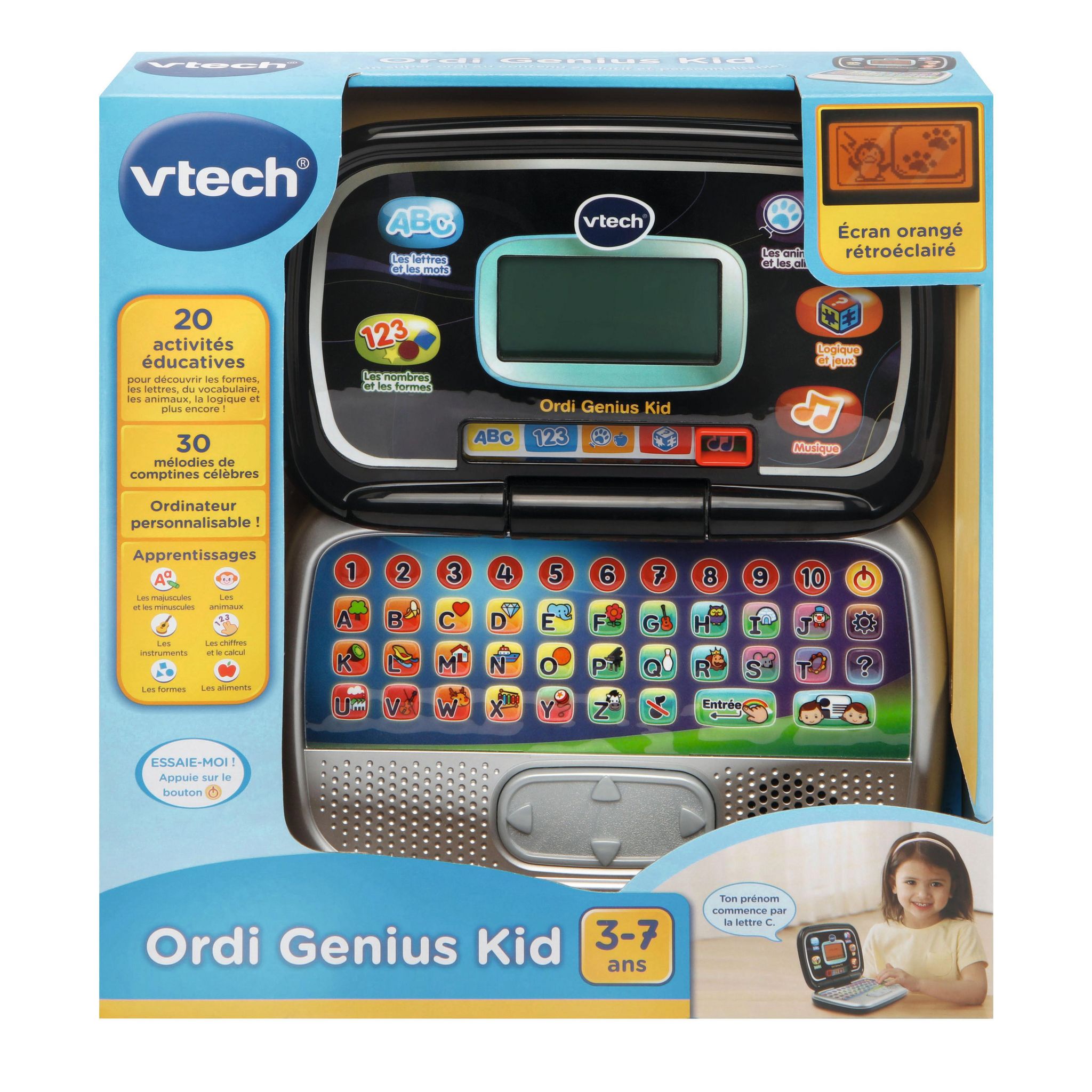 Voir la diapositive 2 : VTECH Ordi Genius Kid - Noir
