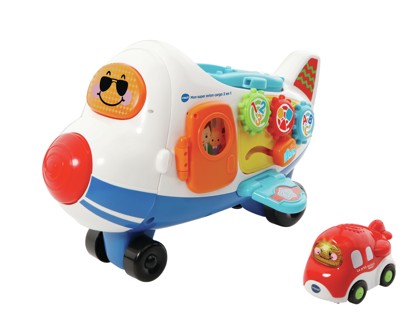 Voir la diapositive 2 : VTECH Mon Super Avion Cargo 2 en 1 Tut Tut Boldies