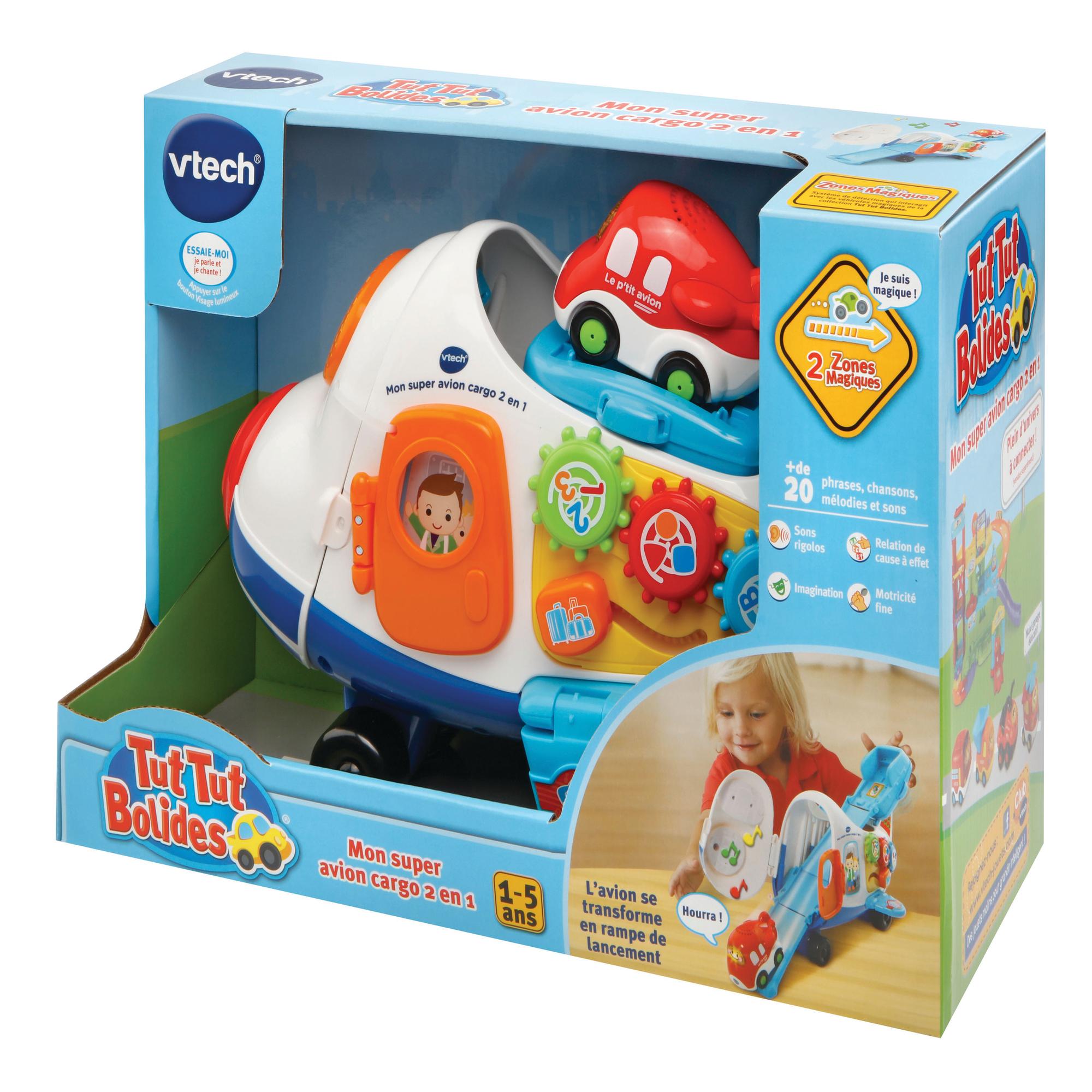 Voir la diapositive 7 : VTECH Mon Super Avion Cargo 2 en 1 Tut Tut Boldies