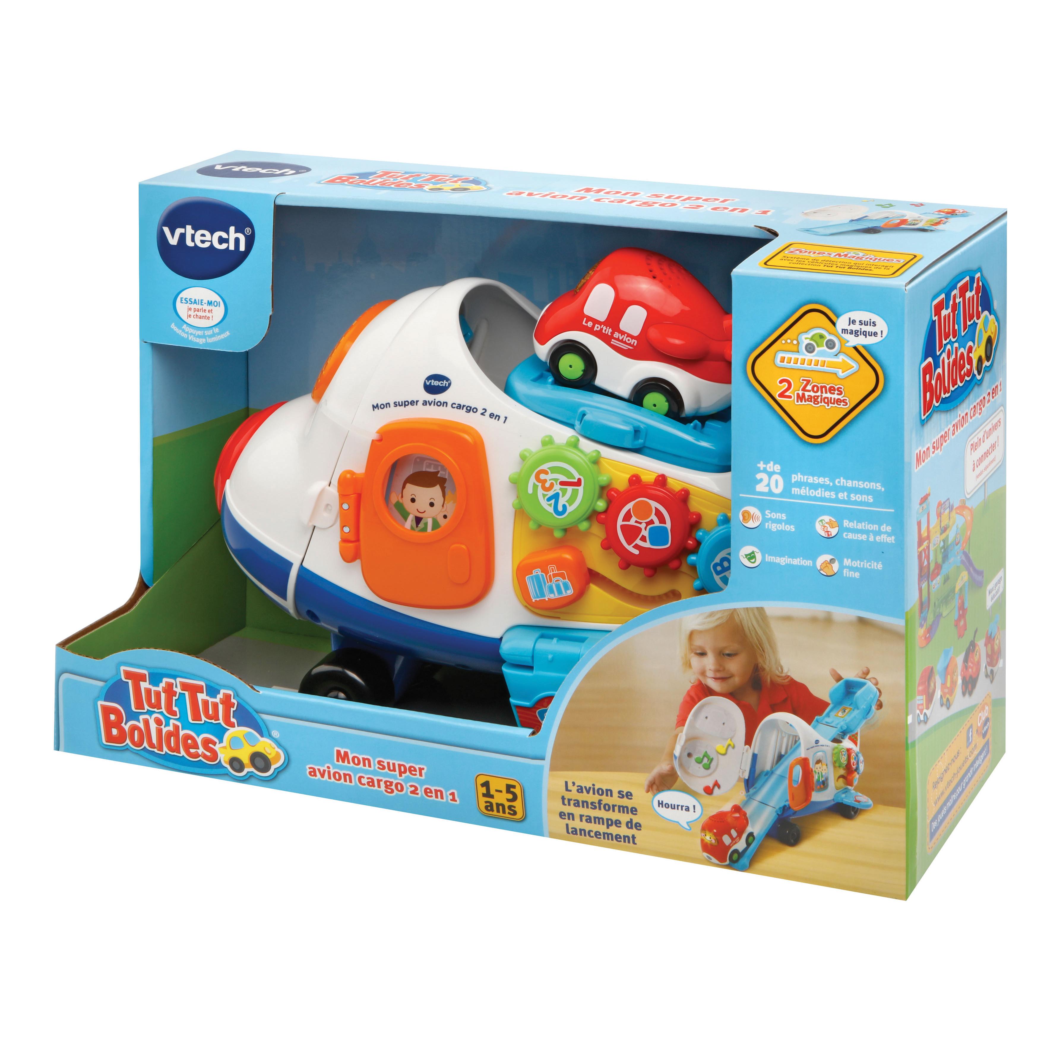 Voir la diapositive 8 : VTECH Mon Super Avion Cargo 2 en 1 Tut Tut Boldies