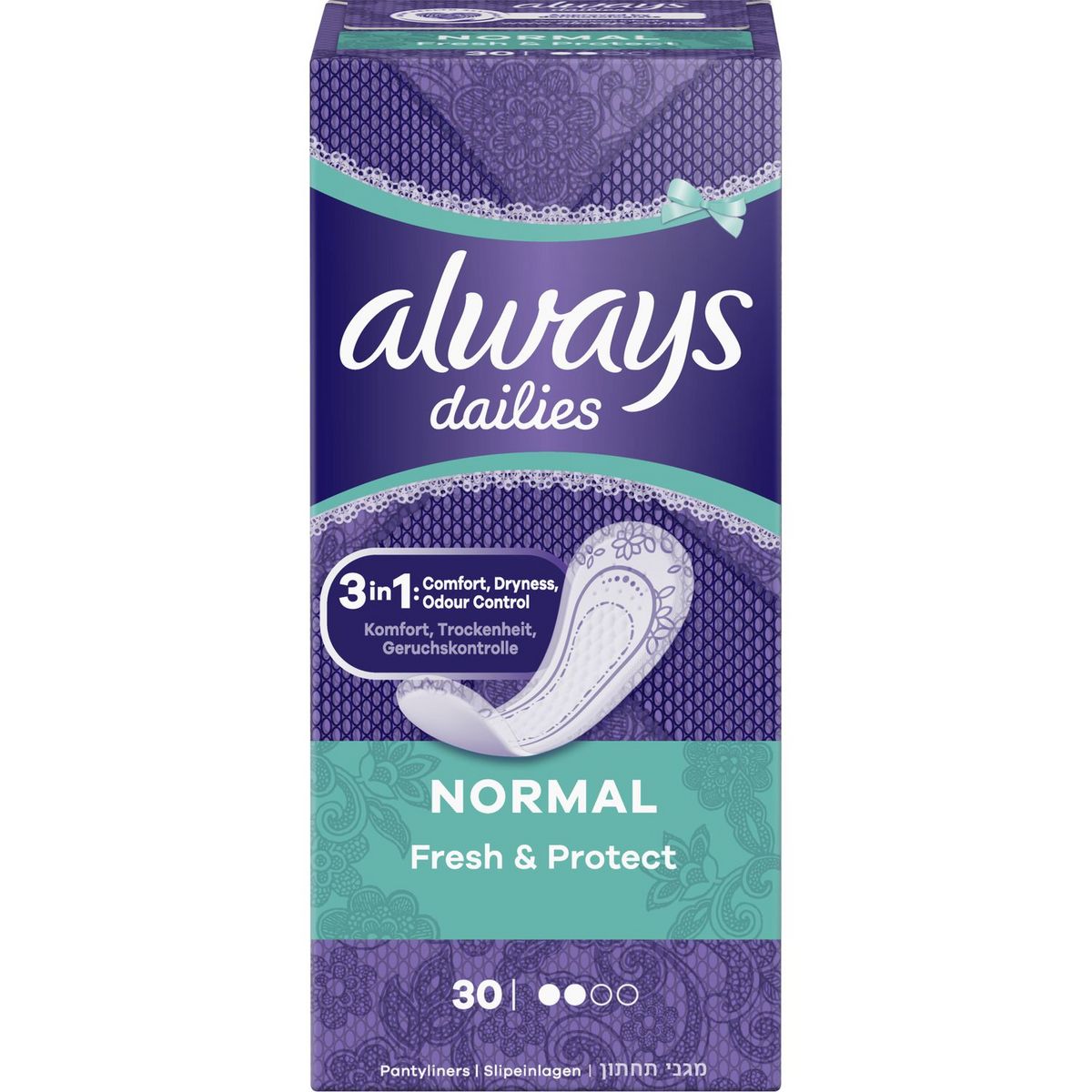 ALWAYS Dailies protège-slips fresh protect normal 30 protège-slips