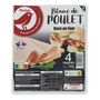 Voir la diapositive 2 : AUCHAN Blanc de poulet 4 tranches 120g