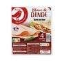 Voir la diapositive 2 : AUCHAN Blanc de dinde 4 tranches 120g