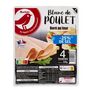 Voir la diapositive 2 : AUCHAN Blanc de poulet taux de sel réduit 4 tranches 120g