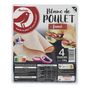 Voir la diapositive 2 : AUCHAN Blanc de poulet fumé 4 tranches 120g