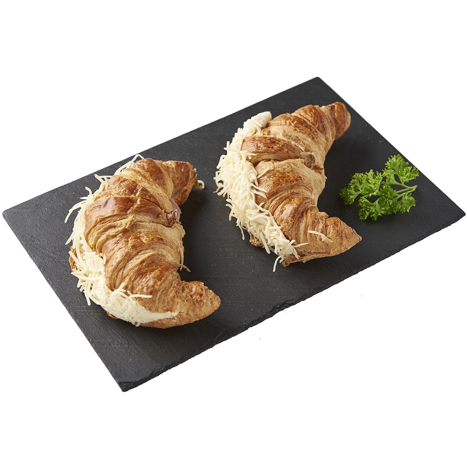 Voir la diapositive 2 : AUCHAN LE TRAITEUR Croissants au jambon 2 pièces 2x140g