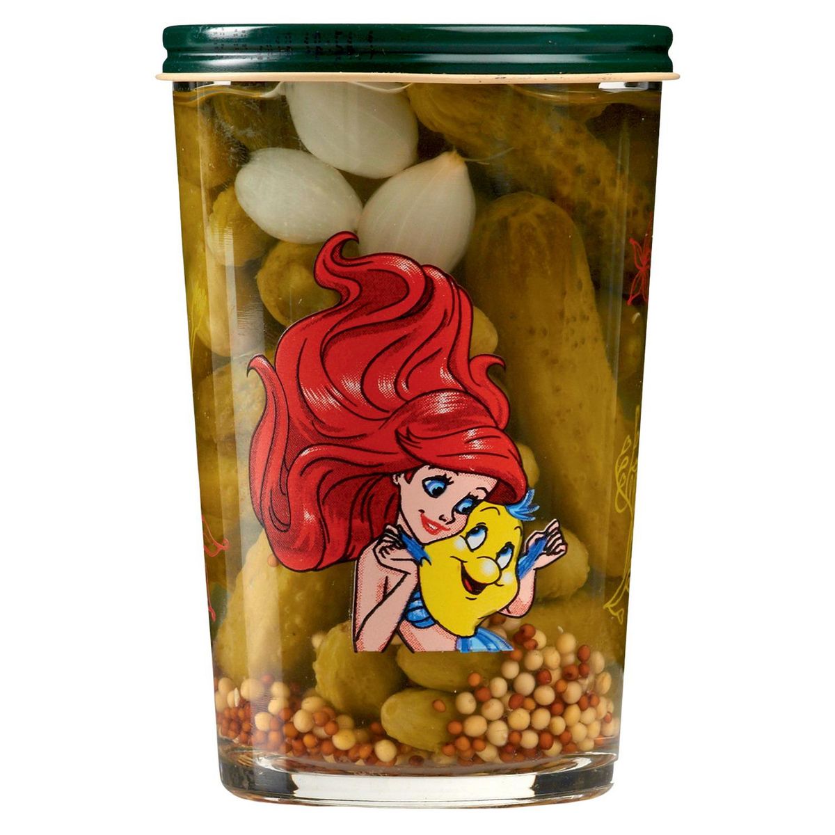 AUCHAN Cornichons extra fins bocal La Petite Sirène 100g