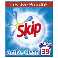 SKIP Active Clean lessive capsules 3en1 38 capsules pas cher 