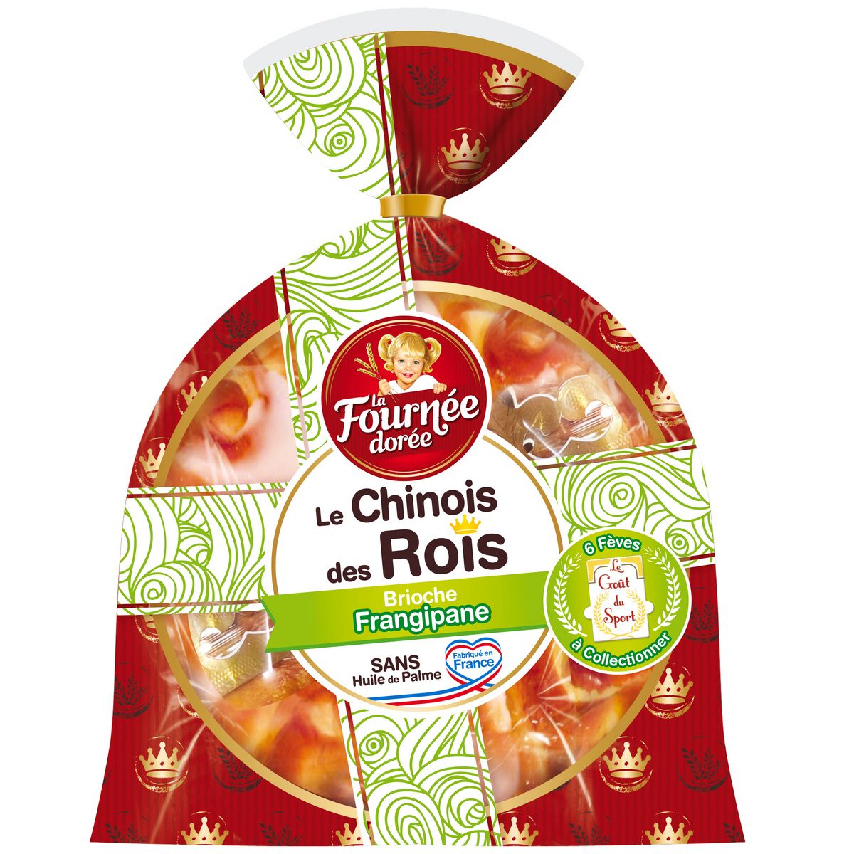 FOURNEE DOREE Chinois des rois brioche frangipane 600g
