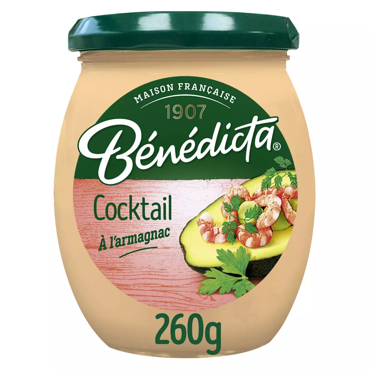 BENEDICTA Sauce cocktail à l'Armagnac en bocal 260g