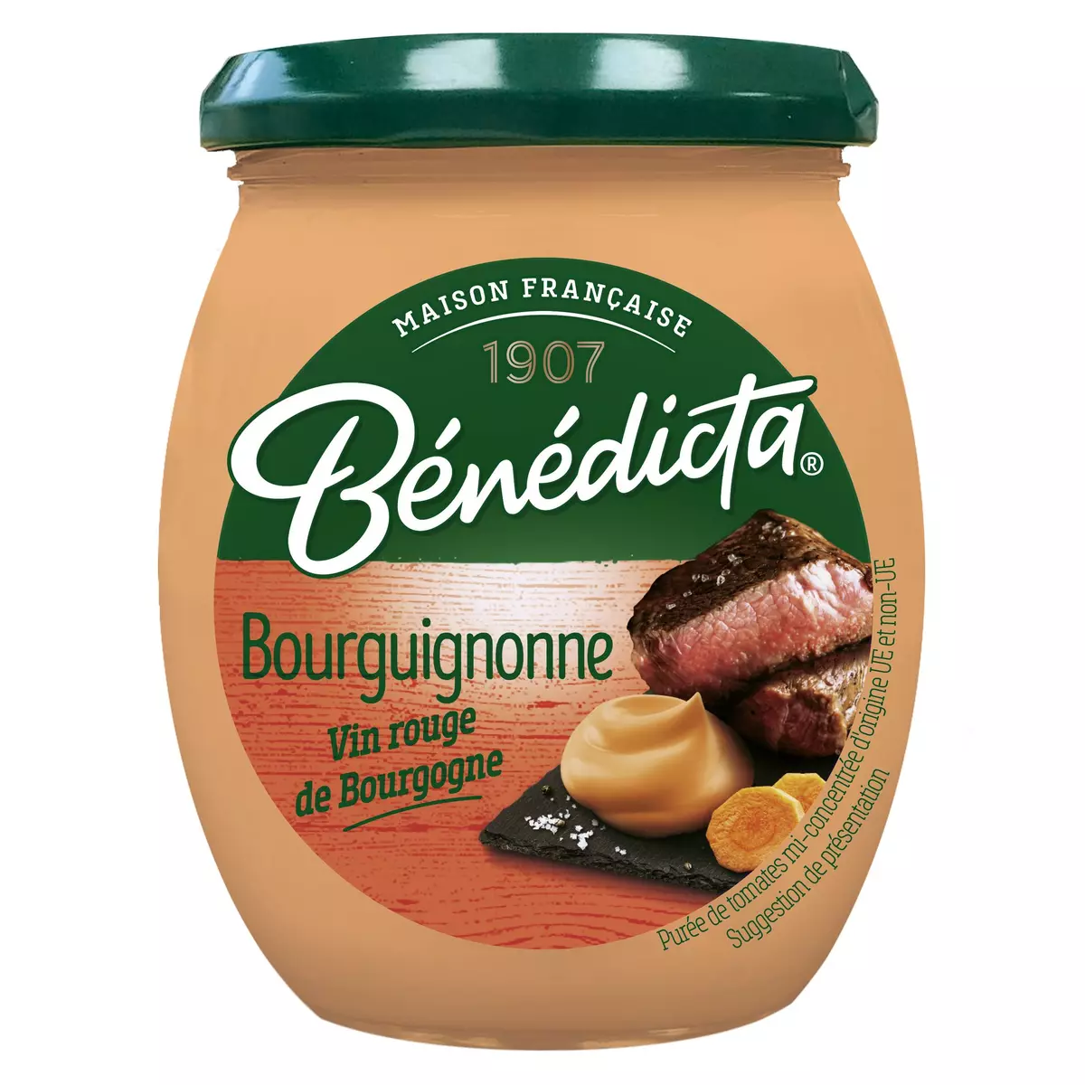 BENEDICTA Sauce bourguignonne au vin rouge de Bourgogne en bocal 270g
