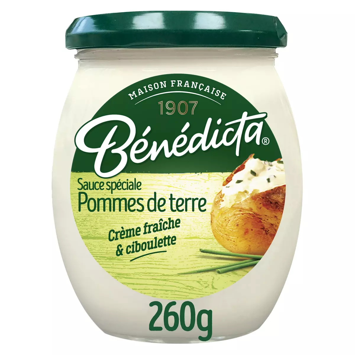 BENEDICTA Sauce pommes de terre crème et ciboulette en bocal 260g