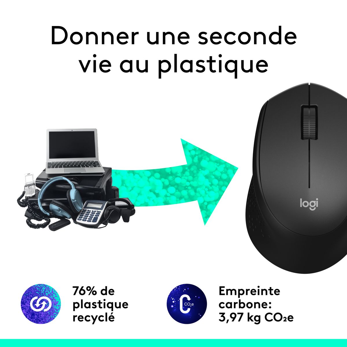 LOGITECH Souris Sans Fil M330 Silent PLUS pour PC/Mac