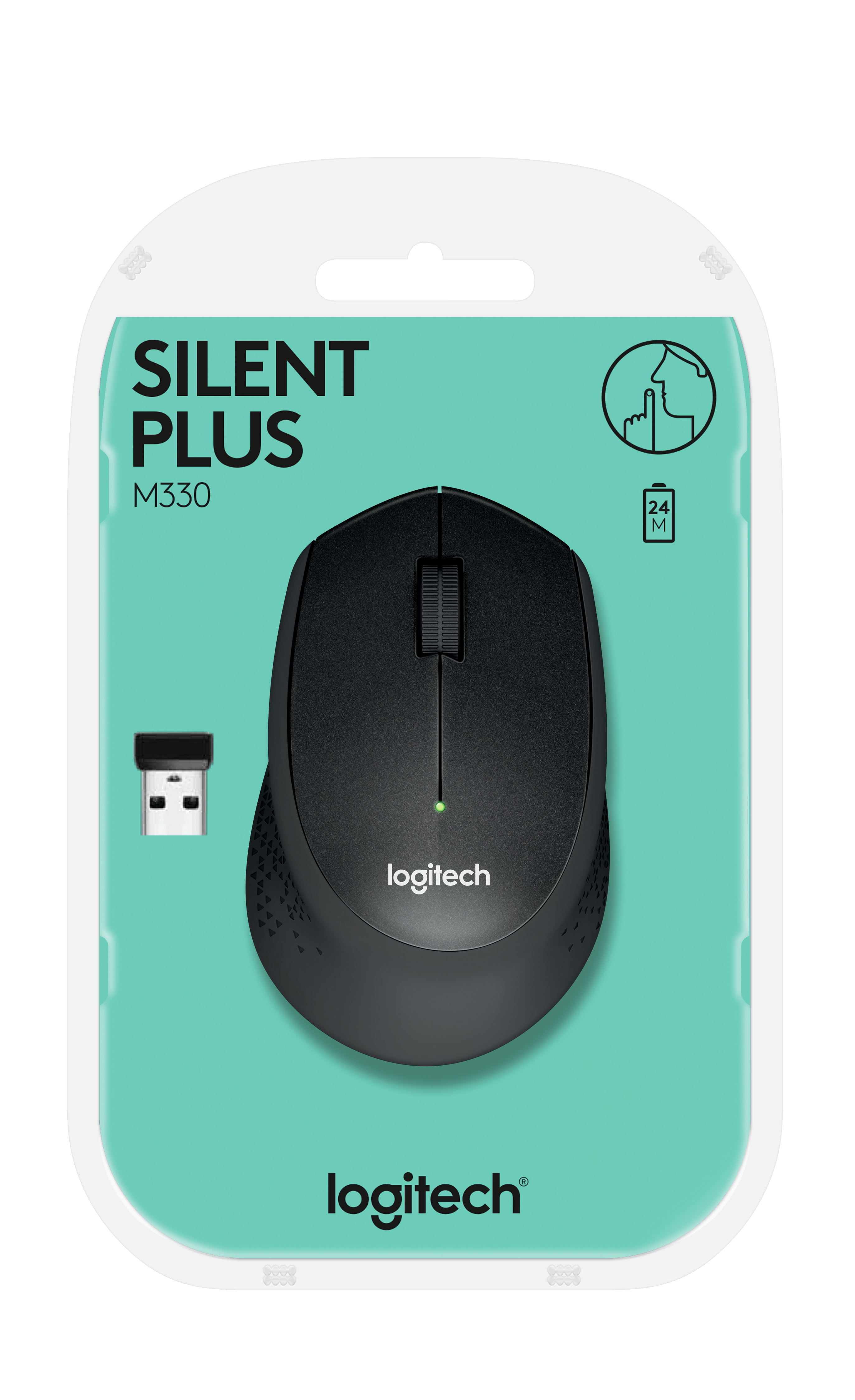 Voir la diapositive 10 : LOGITECH Souris Sans Fil M330 Silent PLUS pour PC/Mac