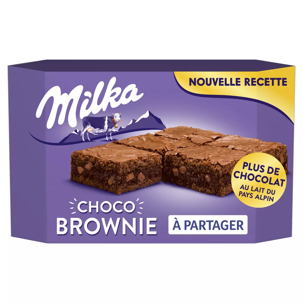 MILKA Brownie au chocolat à partager 220g