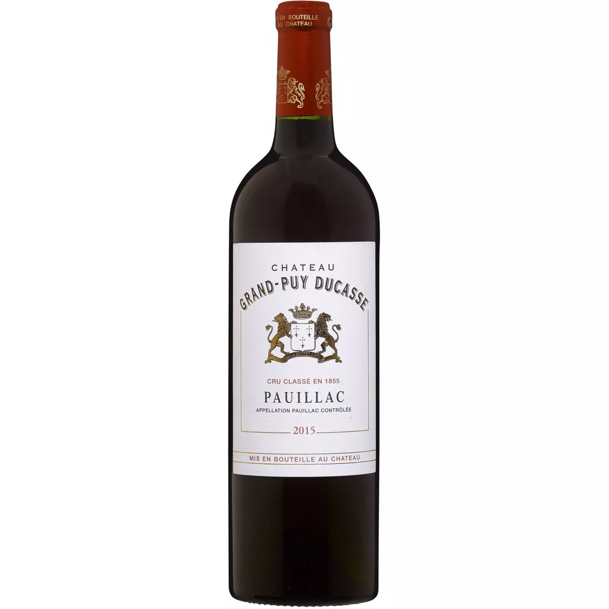 Vin rouge AOP Pauillac 5ème Grand Cru Classé Château Grand Puy Ducasse 2015 75cl