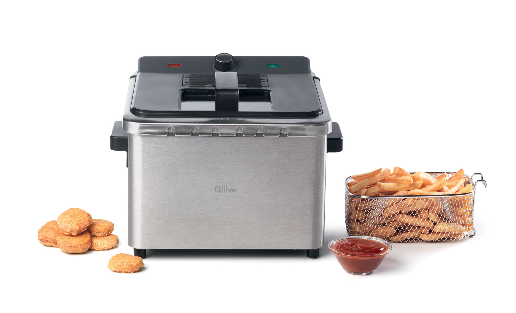 Voir la diapositive 2 : QILIVE Friteuse électrique semi-professionnelle Deep Fryer 871358 Q.5740