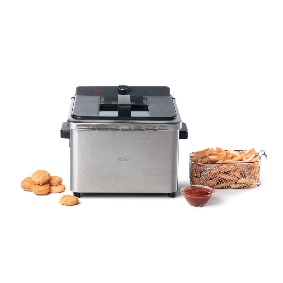 QILIVE Friteuse électrique semi-professionnelle Deep Fryer 871358 Q.5740