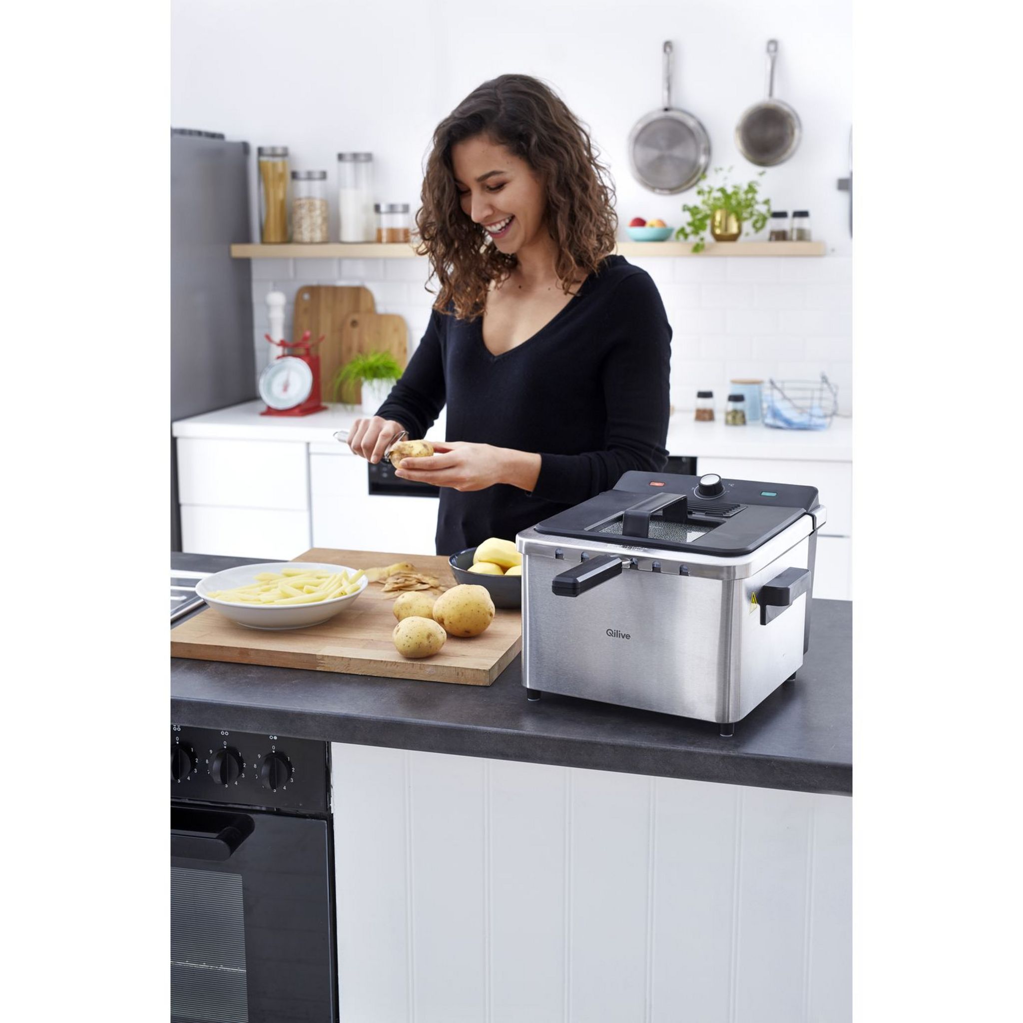 Voir la diapositive 9 : QILIVE Friteuse électrique semi-professionnelle Deep Fryer 871358 Q.5740
