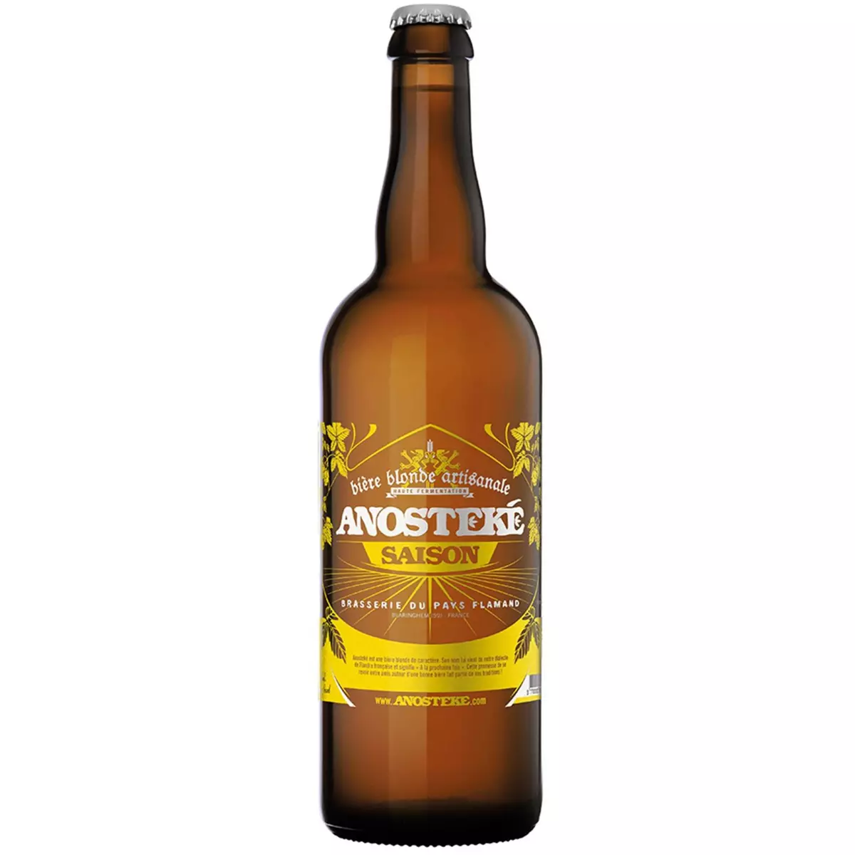 ANOSTEKE Bière blonde artisanale de saison 6% 75cl