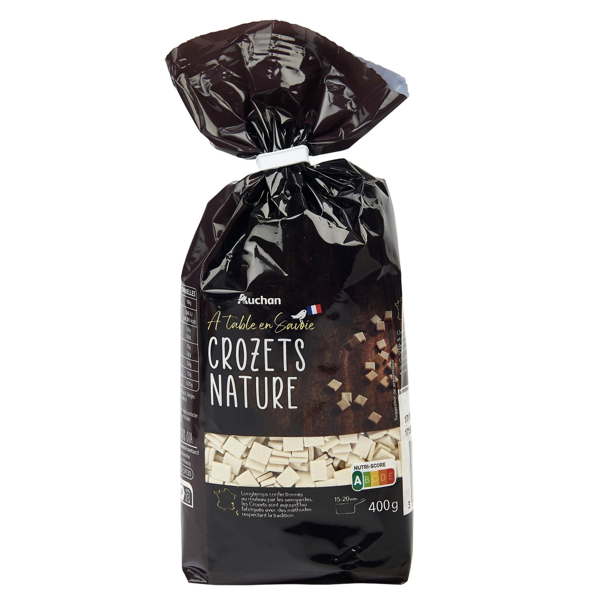 Voir la diapositive 2 : AUCHAN TERROIR Crozets de Savoie nature 400g