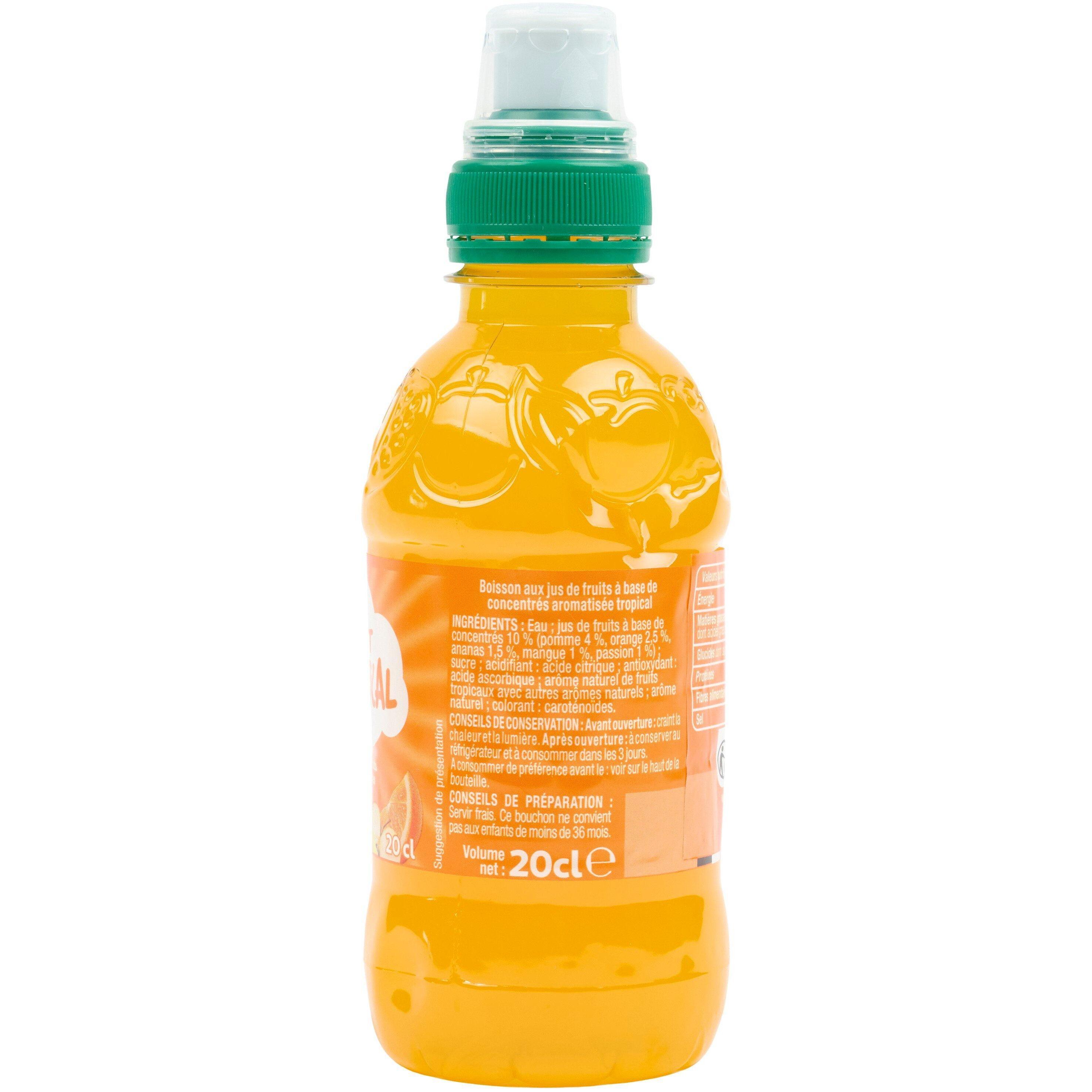 Voir la diapositive 4 : RIK&ROK Boisson aux jus de fruits goût tropical 20cl
