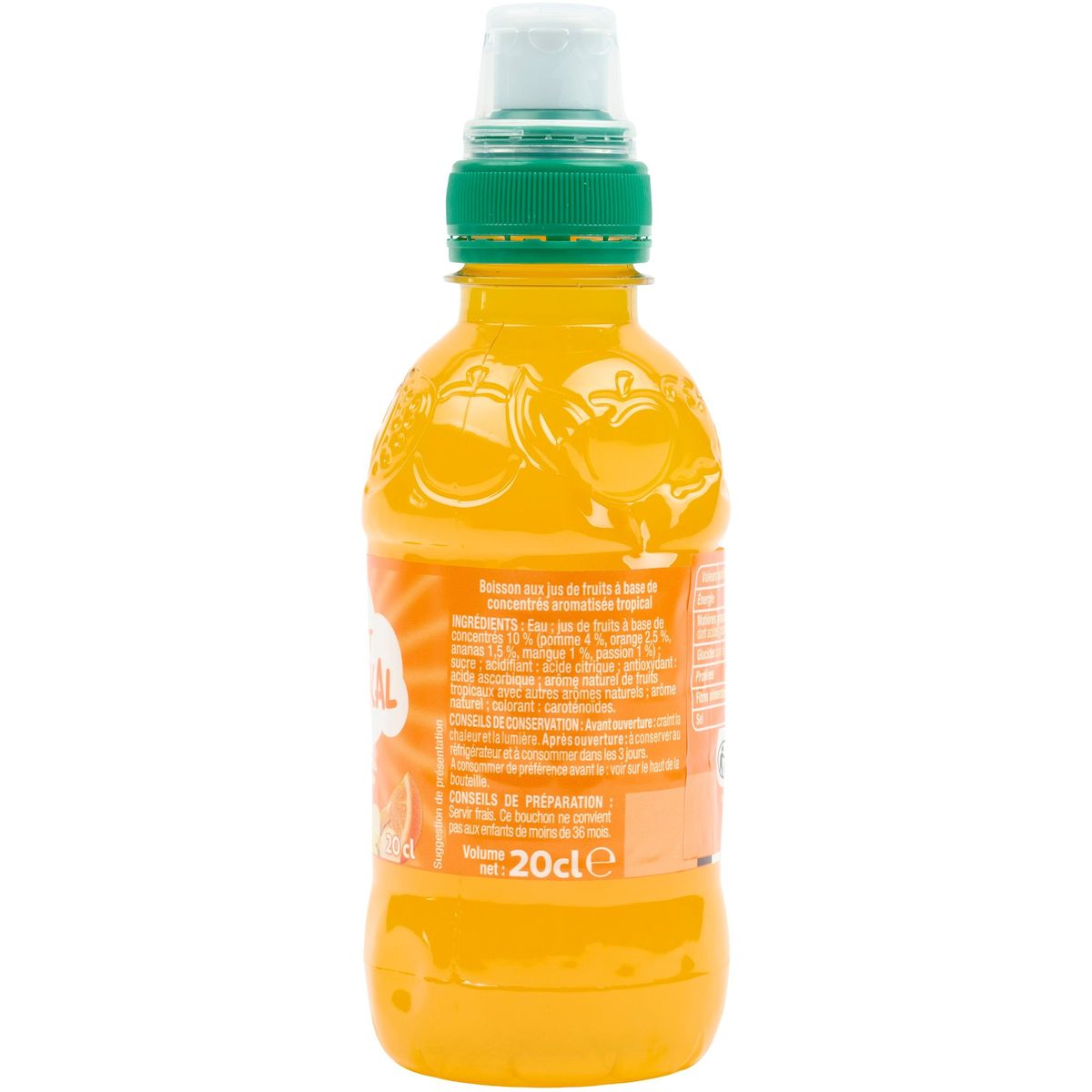 RIK&ROK Boisson aux jus de fruits goût tropical 20cl