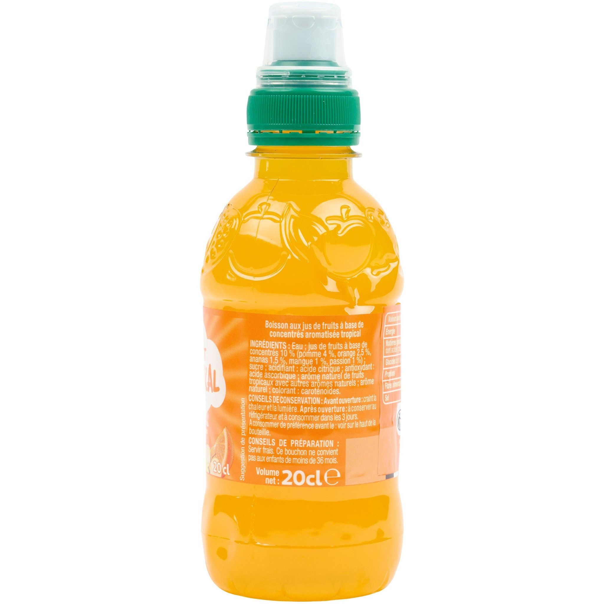 Voir la diapositive 4 : RIK&ROK Boisson aux jus de fruits goût tropical 20cl