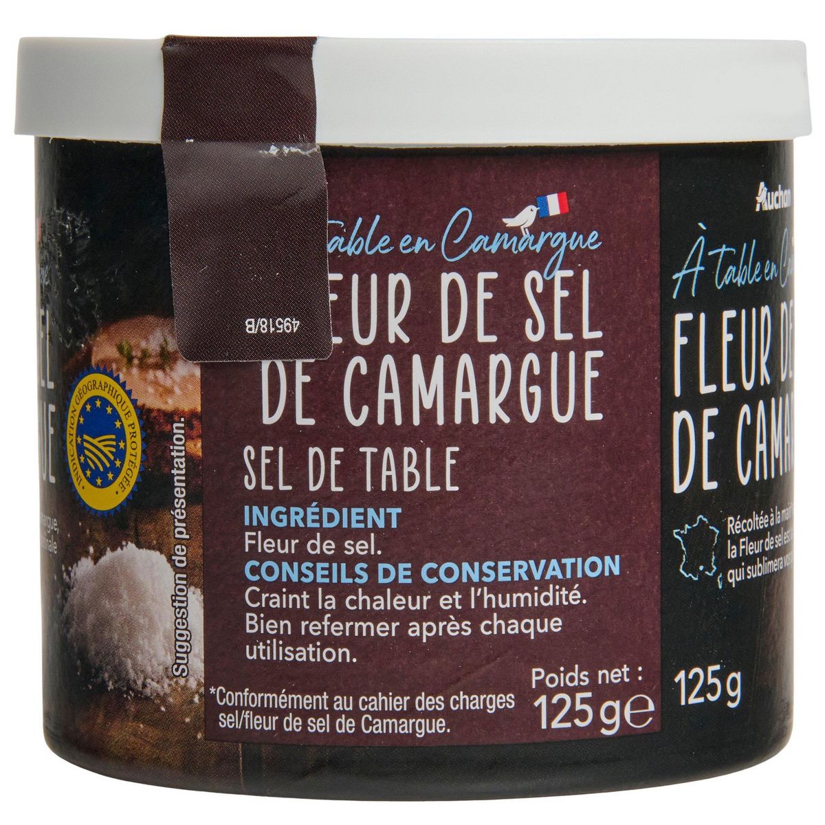 AUCHAN TERROIR Fleur de sel de Camargue 125g