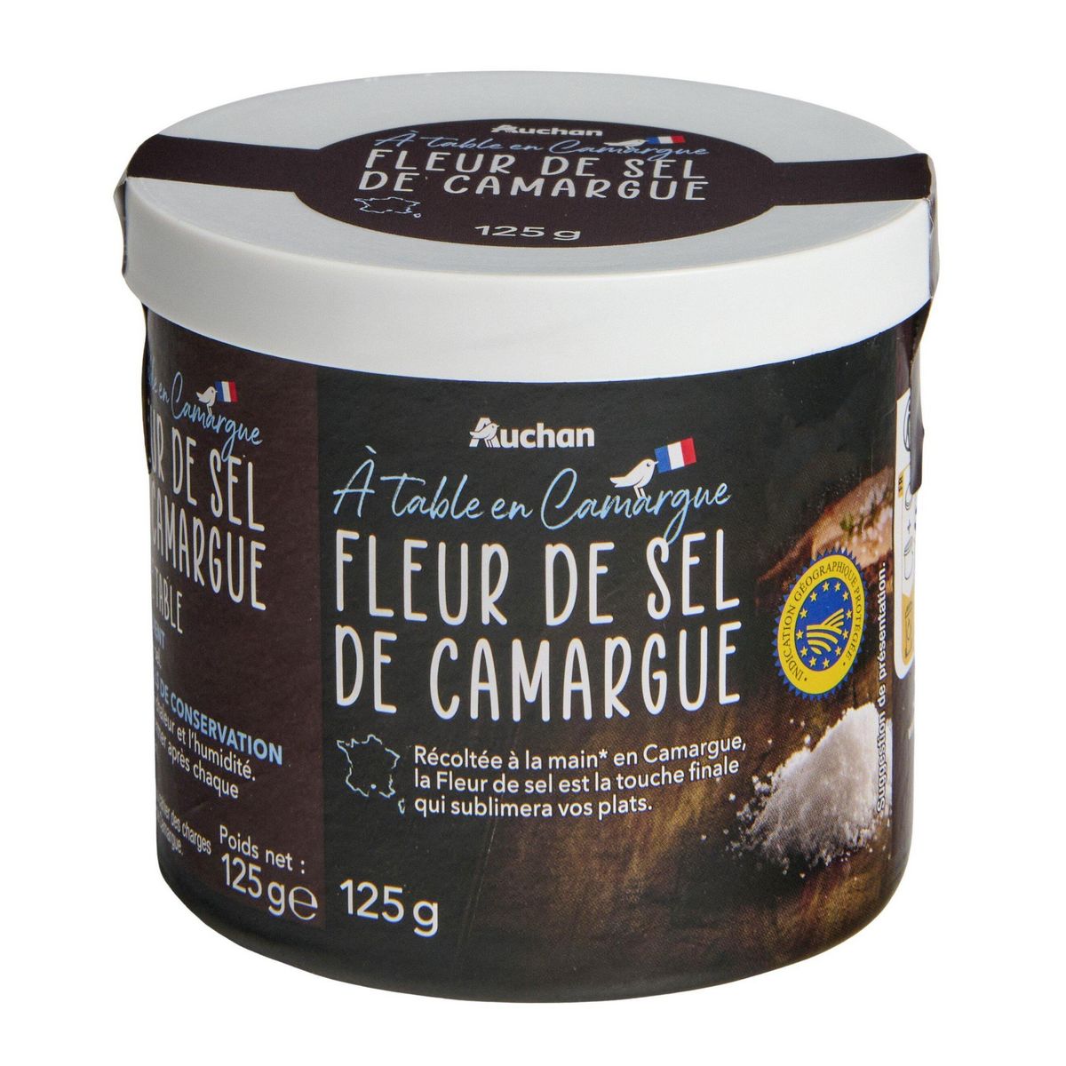 AUCHAN TERROIR Fleur de sel de Camargue 125g