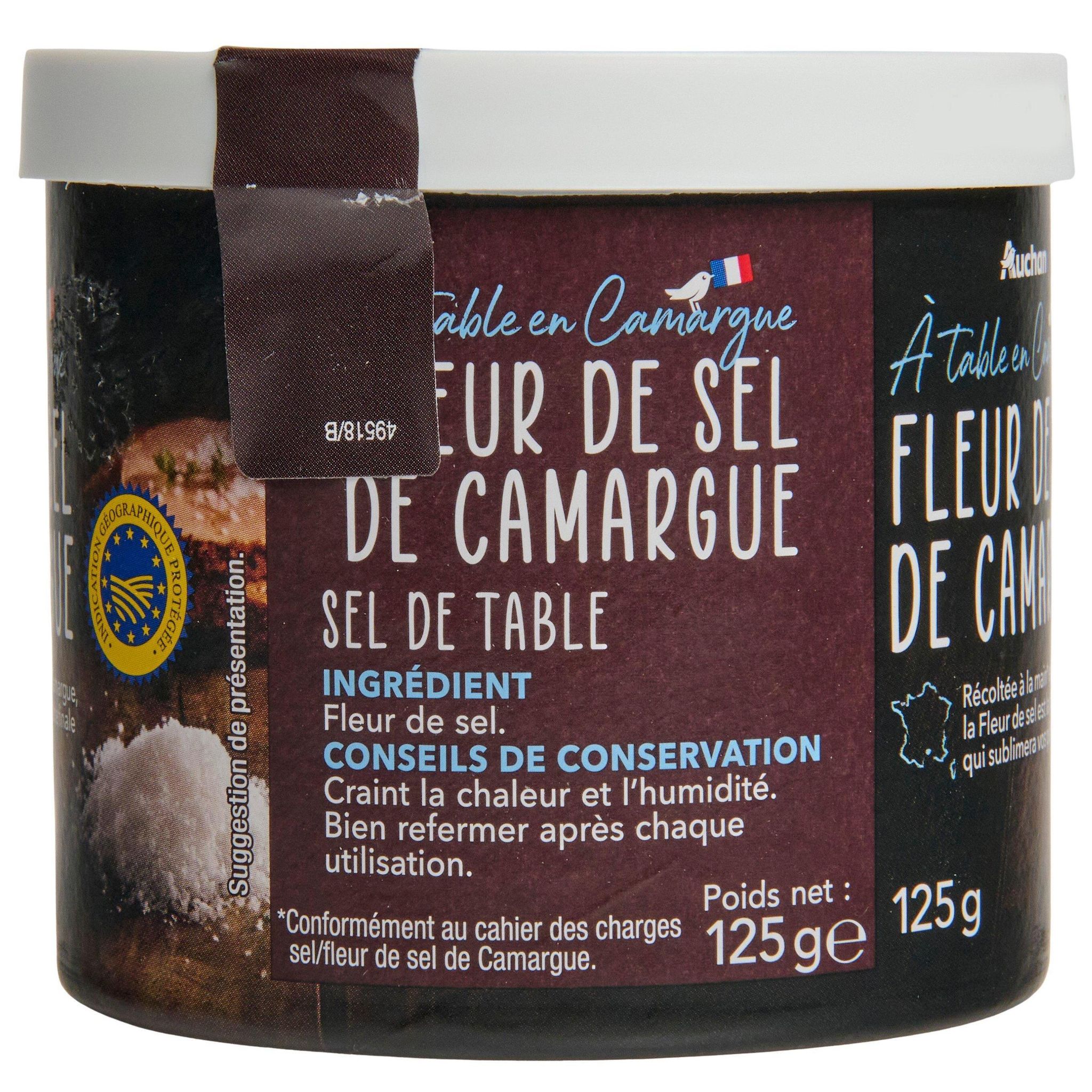Voir la diapositive 3 : AUCHAN TERROIR Fleur de sel de Camargue 125g