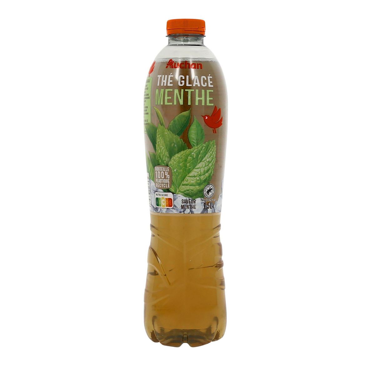 AUCHAN Thé glacé à la menthe 1,5l