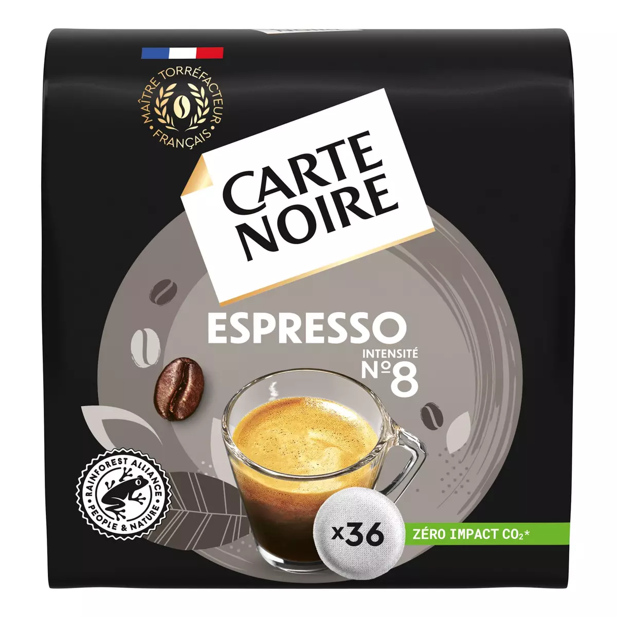 CARTE NOIRE Carte Noire Café moulu espresso 36 dosettes 250g pas