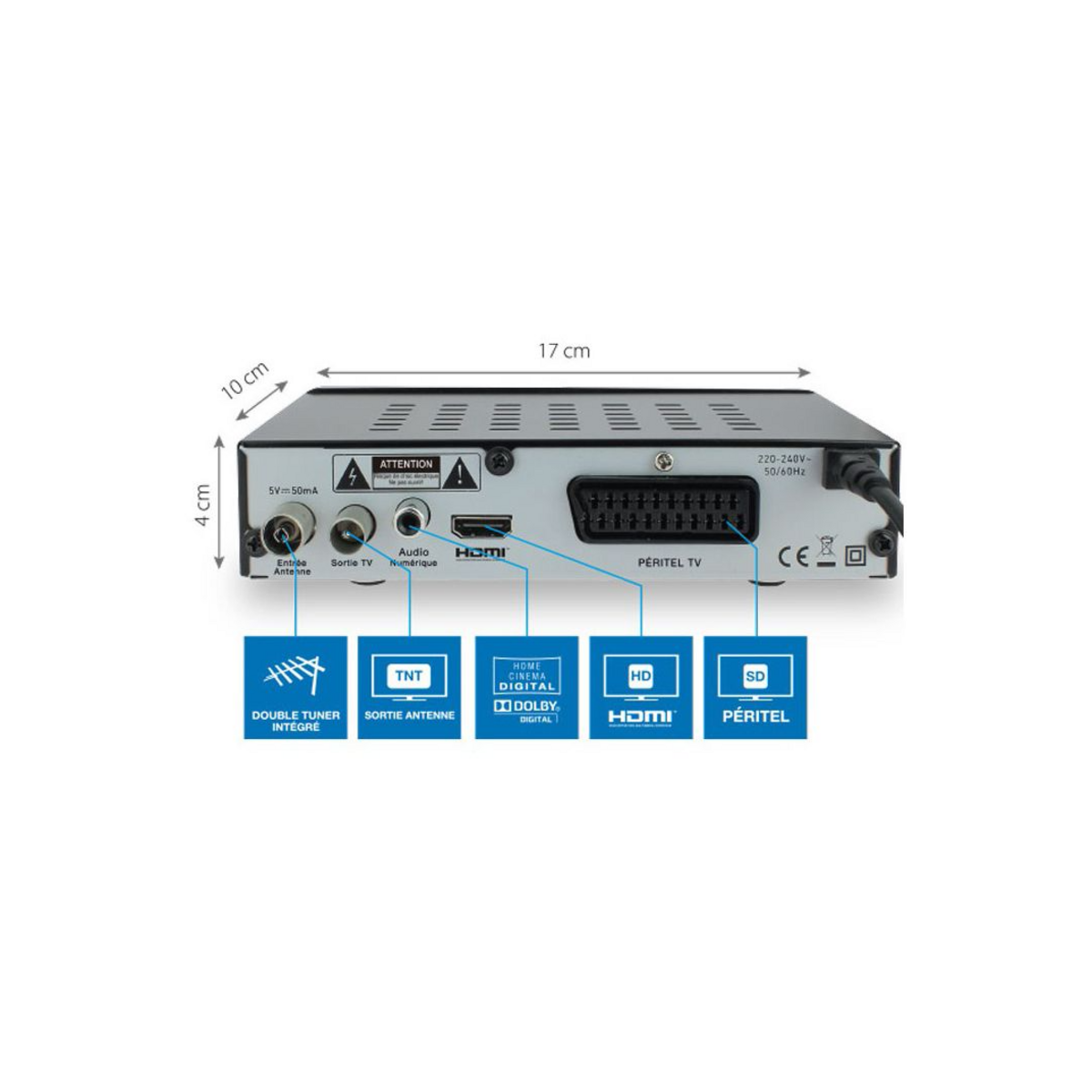 SEDEA SNT-912 HD - Décodeur TNT