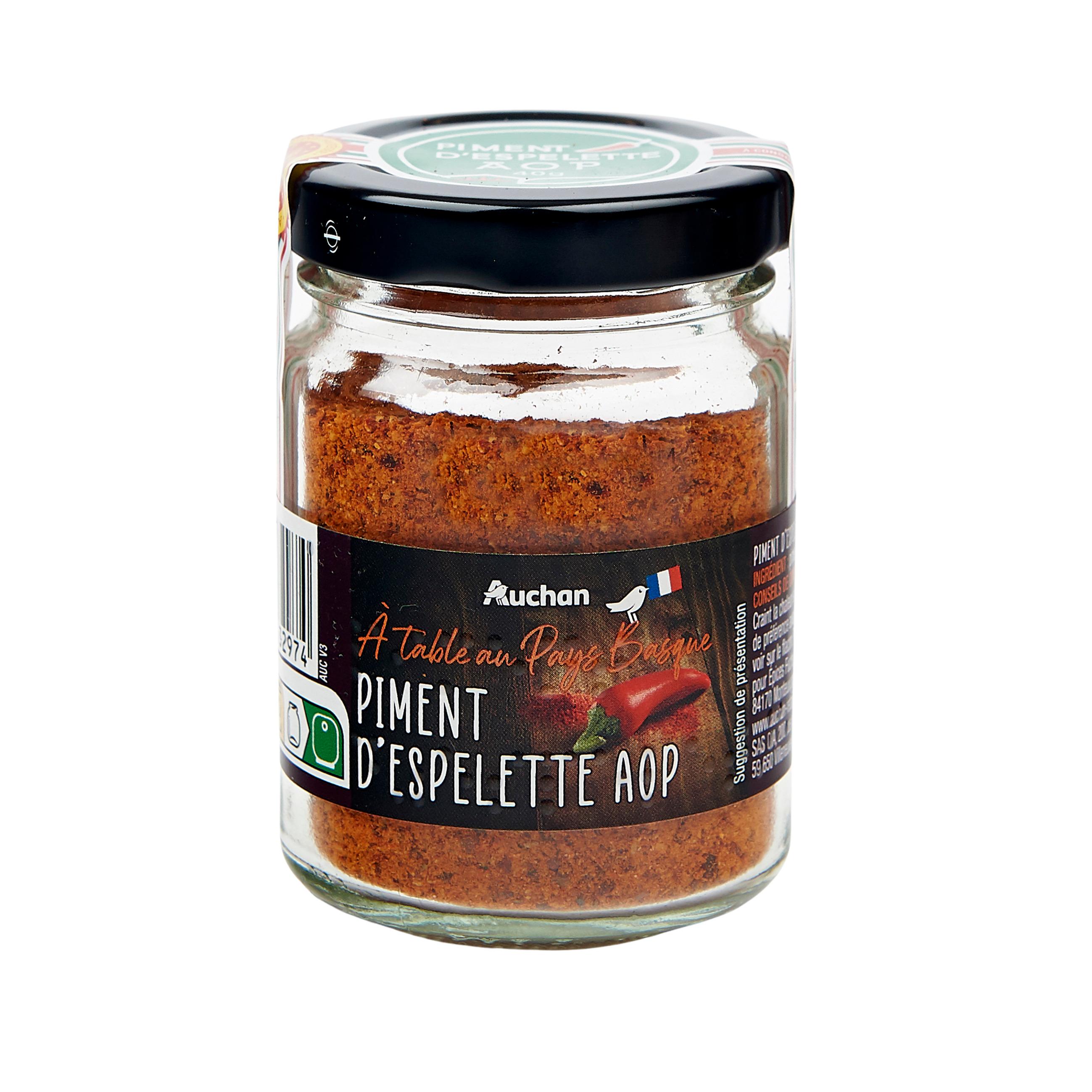 Voir la diapositive 2 : AUCHAN TERROIR Piment d'Espelette AOP 40g