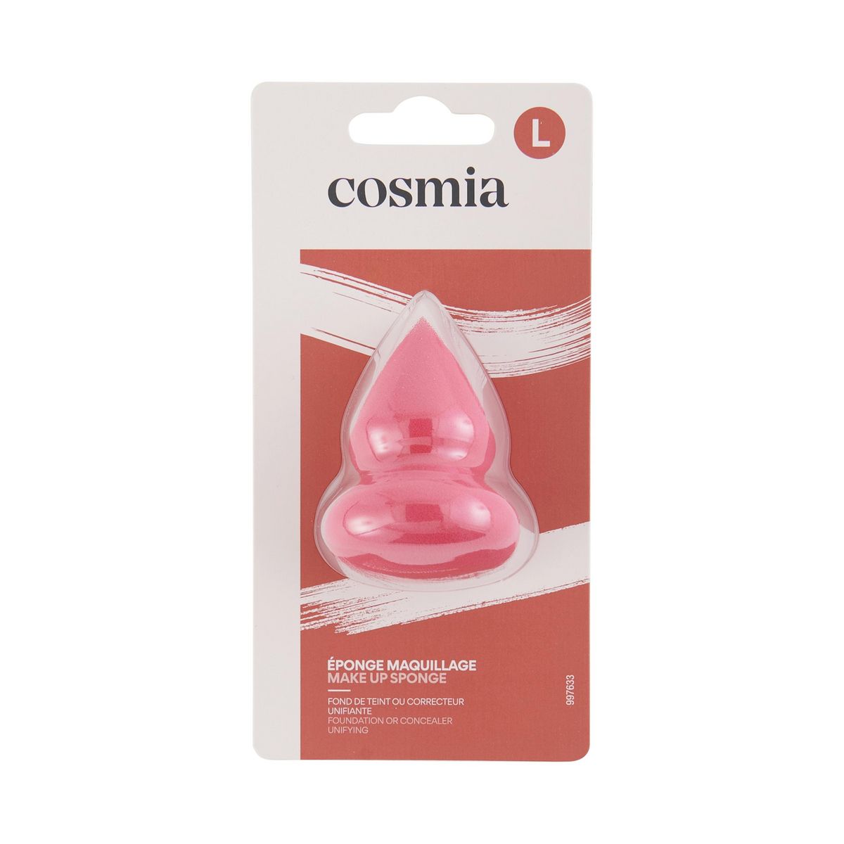 COSMIA Eponge d'application unifiante et correctrice 1 éponge