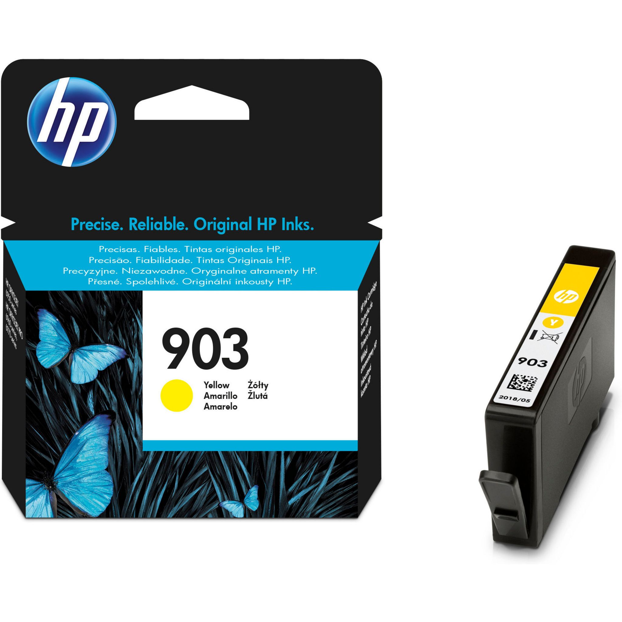 Voir la diapositive 2 : HP Cartouche d'Encre HP 903 Jaune Authentique (T6L95AE) pour HP OfficeJet 6950, HP OfficeJet Pro 6960 / 6970