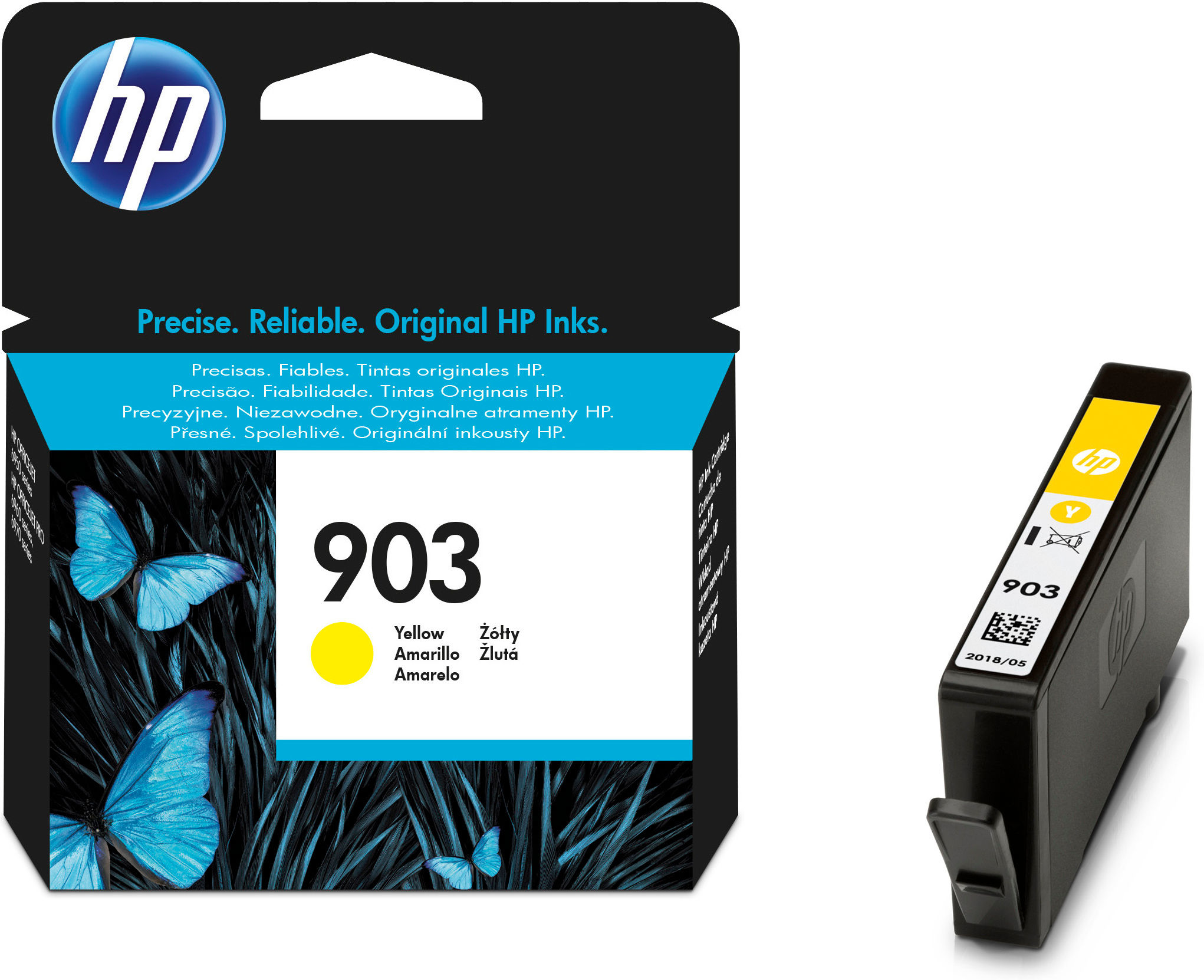 Voir la diapositive 7 : HP Cartouche d'Encre HP 903 Jaune Authentique (T6L95AE) pour HP OfficeJet 6950, HP OfficeJet Pro 6960 / 6970