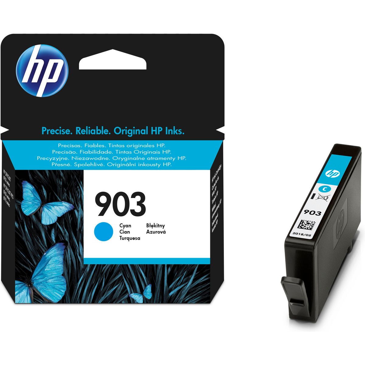 HP Cartouche d'Encre HP 903 Cyan Authentique (T6L87AE) pour HP OfficeJet 6950, HP OfficeJet Pro 6960 / 6970
