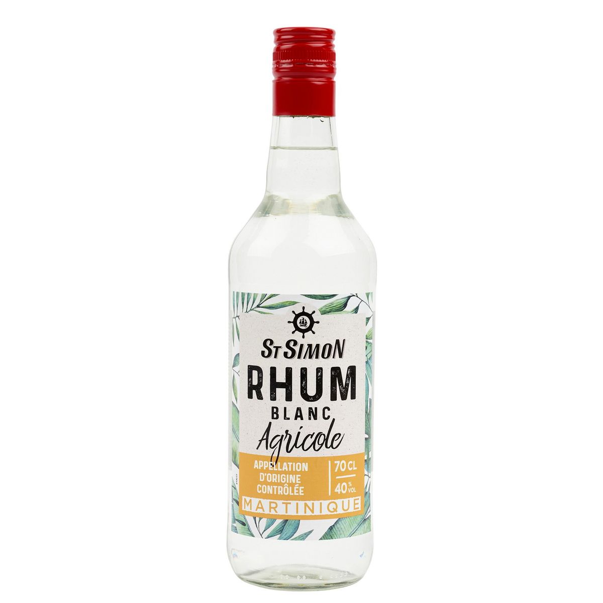ST SIMON Rhum blanc agricole Martinique 40% 70cl