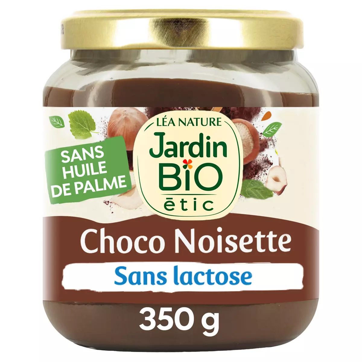 JARDIN BIO ETIC Pâte à tartiner choco noisette sans lactose et sans gluten  350g pas cher 