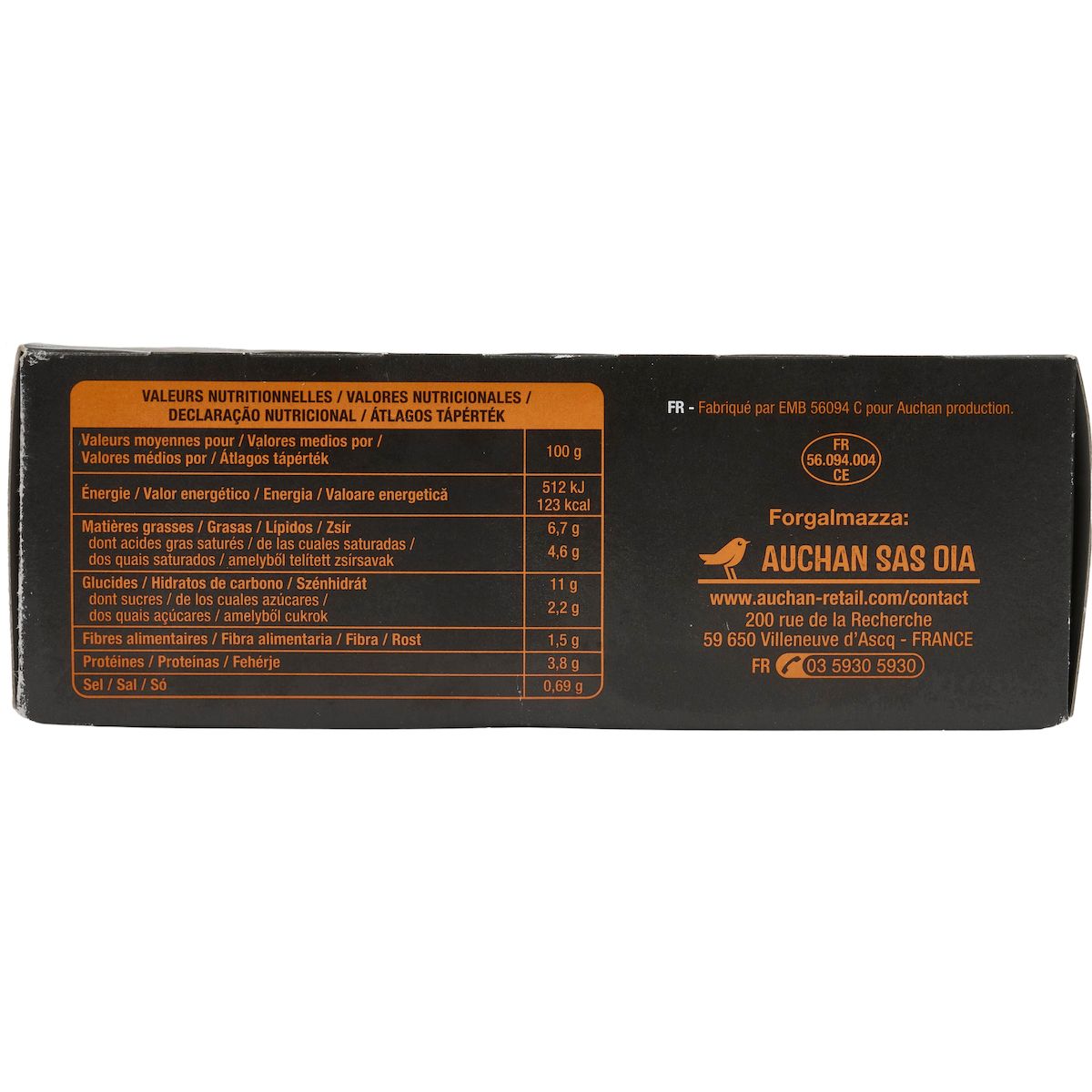 AUCHAN Mini gratins pommes de terre patate douce crème fraîche et muscade 4 pièces 480g