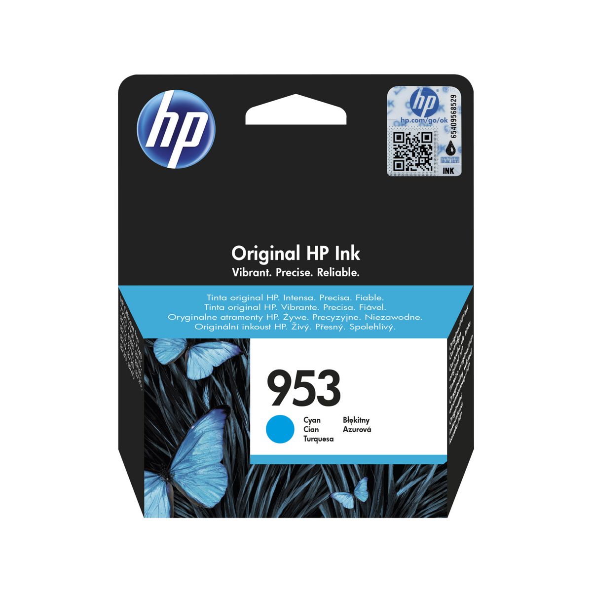 HP Cartouche d'Encre HP 953 Cyan Authentique (F6U12AE)