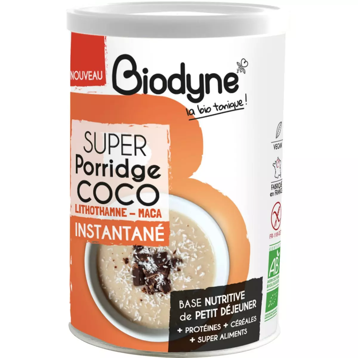 BIODYNE Super porridge coco bio 280g