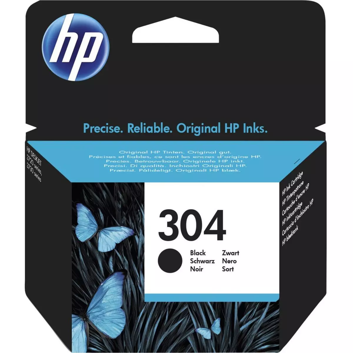 HP - HP 62 Cartouche d'Encre Noire Authentique (C2P04AE)
