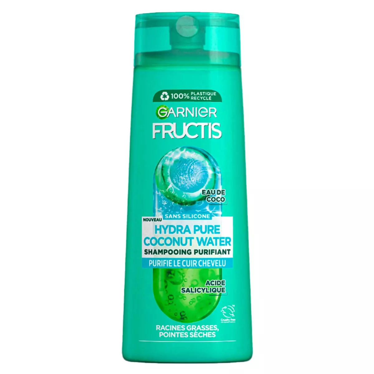 FRUCTIS Hydra pure shampooing fortifiant eau de coco 250ml